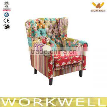 WorkWell cute home fashion fabric children chair Kw-D4211-1