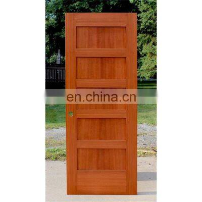 Luxury Design Plain Bedroom Wooden Door for Interior photo-5