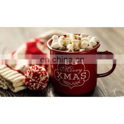 Christmas Holiday Gift Red Custom Design Souvenir mini mug enamel for Kids