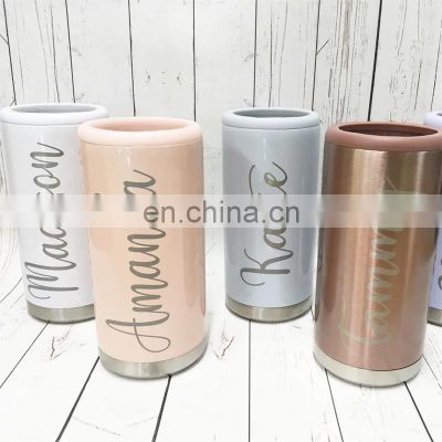 Wholesale 350ml double wall stainless steel travel insulated 12oz cola can