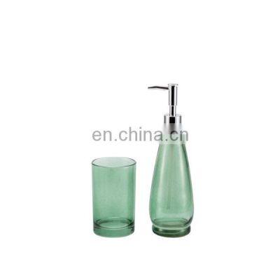Home Hotel Decorative Cheap Colored Glass Dispenser Pump Bottle of Liquid Soap photo-2