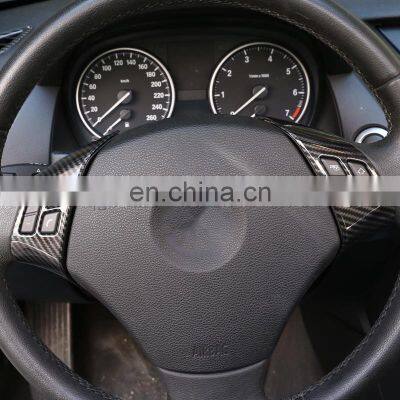 For BMW X1 E84 2010-2013 ABS Chrome Car Steering Wheel Button Frame For BMW E90 E92 3 Series 2005-2012 Accessories 2pcs photo-5