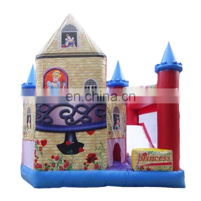 Beautiful customized cinderella princess bouncy castle putty  to girls