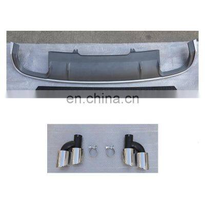 S4 B9 Diffuser With Tailpipe Fit for Audi A4 S4 B9 Refit Rear Lip Bumper Diffuser A4 S4 B9 2017 2018 2019 photo-3
