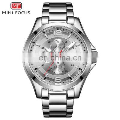 MINI FOCUS MF0199G Men's Quartz Watch Multifunction Outdoor Water Resistant Fashion Simple Top Selling Watch