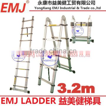 3.2m Telescopic ladder/3 position telescopic ladder/telescopic ladder with joint