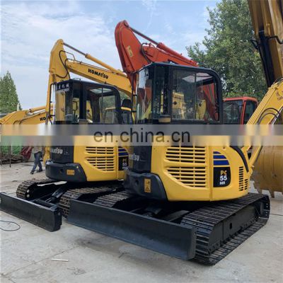 Low price komatsu 5ton mini excavator pc55 pc50 used komatsu digging machine