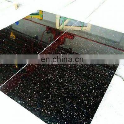 Polished Black Galaxy Granite Tiles for Floor and Wall photo-4