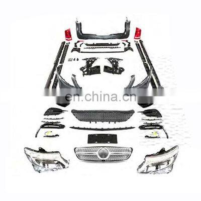 GLE63 W166 Coupe Auto Parts Assembly Front Bumper Car Headlamp Side Skirts For Mercedes Benz 2014-2020/2018-2020