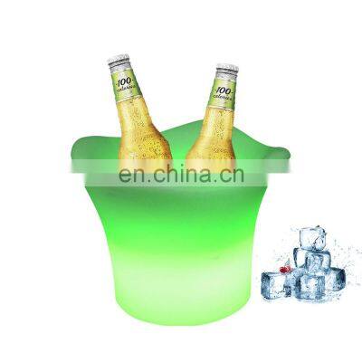 Wine Cooler with CE Approval LED Luminous Ice Bucket Induction Recharge Waterproof Lighting Ice Buckets for Bar