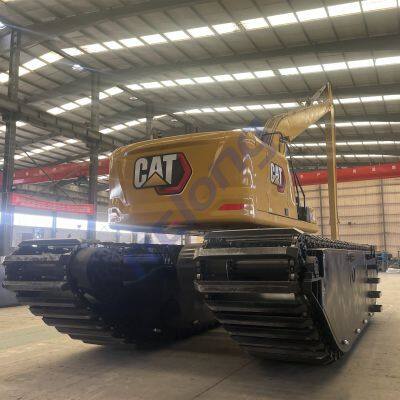 Hydraulic Amphibious Floating Excavator With Long Reach Arm