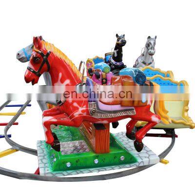 Horse track train rides playground fun products children amusement park equipment for sale