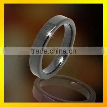 men's black plated tungsten carbide small ring