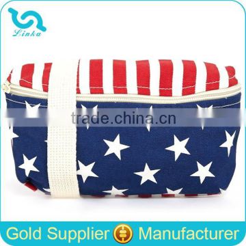 Custom USA Flag Printed Canvas Bum Bag Fanny Pack Bum Bags For Women