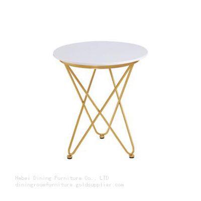 End Table White Wrought Iron Coffee Table DT-M49