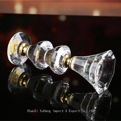 Crystal Single Candelabra Crystal Tealight Candle Holder For Home Decoration High Quality photo-5