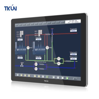 TKUN15inch Capacitive Touch Screen All In One Pc LCD touch screen all-in-one machine with RS232 LAN SIM Card slot