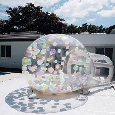 Transparent Inflatable Bubble House for Outdoor Using With Full Sets of Accessories and Balloons