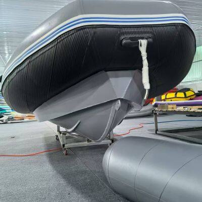Inflatable Boat 8M with Rigid Hard Aluminum Whole Bottom, 115Hp Engine and Driving Controller for Security and Navy