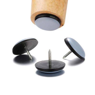 Nail on Furniture Sliders Furnigear Heavy Duty PTFE (Teflon) Chair Sliders Glides Wooden Furniture Movers Chair Leg Floor Protectors
