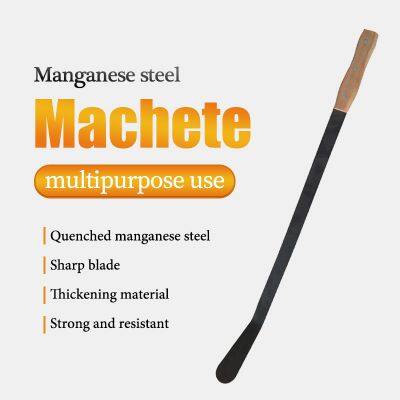 Тяжелый мachete 24 дюйма, реальный стальной сельскохозяйственный инструмент для резки сахарного тростника и сорняков