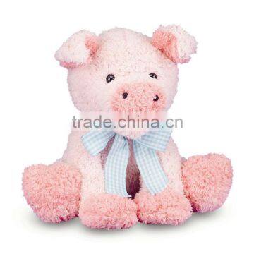 cute pig stuffed animal, stuffed plush pink pig toy