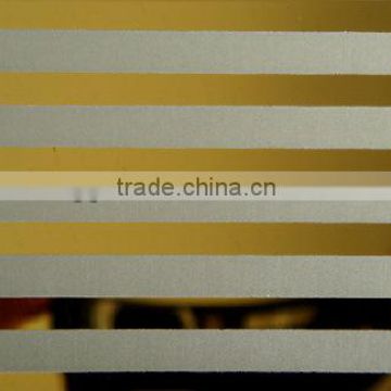 mirror and etched stainless steel sheet for gold color