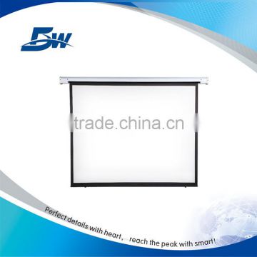 BW Remote Control Wall Mount Fixed Frame Screen/Electric Projection Screen