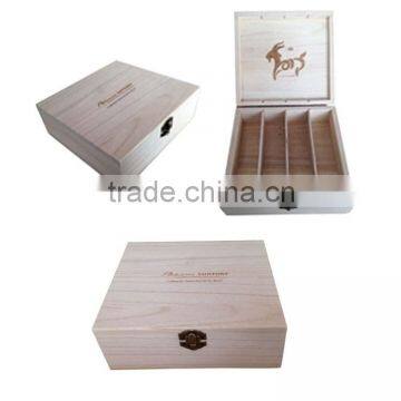 Pine wood antique desigh wholesale wooden boxes for wine