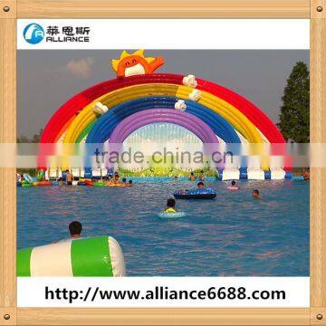 rent inflatable games/floating water park/water volleyball equipment mini water slide