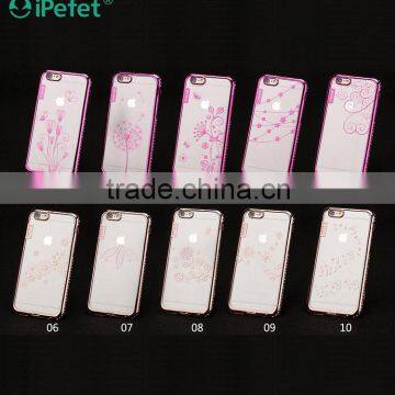 Electroplating Diamond Bumper Clear Crystal TPU Mobile Phone Case Cover For IPhone 6/s photo-6