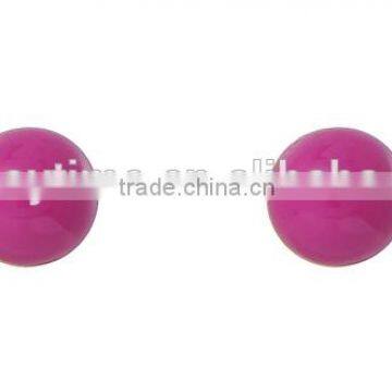 Fashion Jewelry 24K Gold Plated Multiple Acrylic Ball Earring Stud Set photo-4