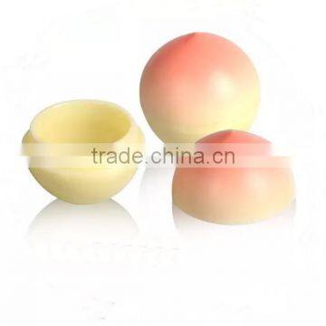 2016 new products peach shape lipgloss lipbalm for kids