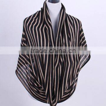 Custom Striped Cotton Knitted Jersey Infinity Scarf photo-6