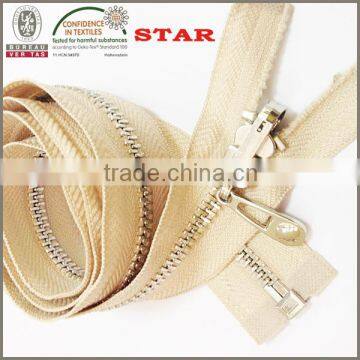 metal zippers for apparel