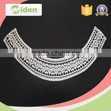 widentextile 2016 high quality pupolar white embroidery neck collar lace