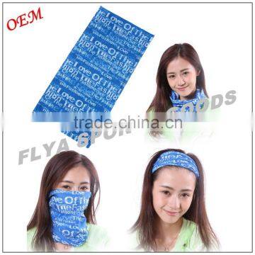 2016 Hot Custom Fashion Multifunctional Seamless Tubular Running Head Scarf