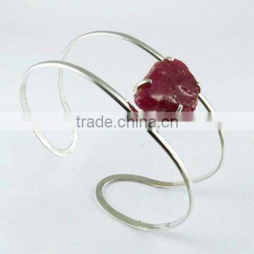 Rare Ruby !! Free Size 925 Sterling Silver Bangles, Silver Jewelry 925 Sterling, Indian Fashion Silver Jewelry