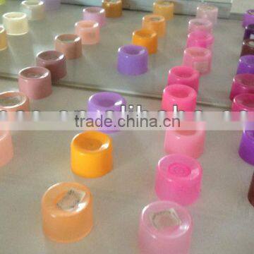 plastic cosmetic package tube with varies color screw cap