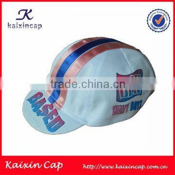 custom heat transfer print logo cycling cap