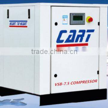 Variable frequency screw air compressor 5.5KW 7.5HP belt drive high efficiency industrial machine