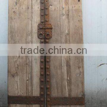 Chinese Antique Shanxi Old Elm Wood Garden Door                        
                                                Quality Choice