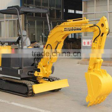 2.2 ton mini mechanical hydraulic excavator track crawler