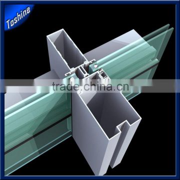 6000 series aluminum extrusion curtain wall profile