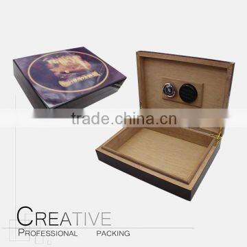 Wholesale custom wooden cigar humidor box