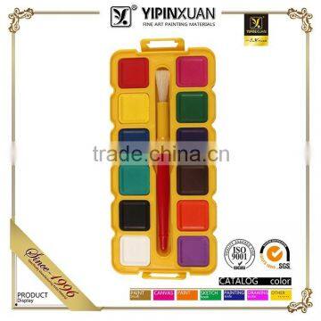 Hot Selling 16Colors Dry Water color Paint Set For Kids