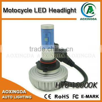 4400LM G3S H10 LED motorcycle headlamp with non-fan all in one design