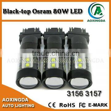 80W 3157 LED turn signal light bulb