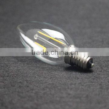 220V LED filament bulb/hot sale led filament bulb 2W E14