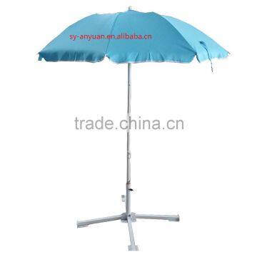 two folding out door beach umbrella parasol